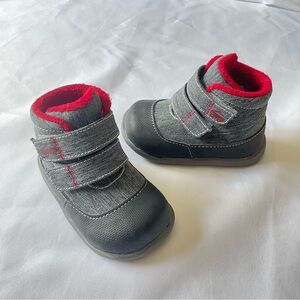See Kai Run Kids Boots - Gray and Red